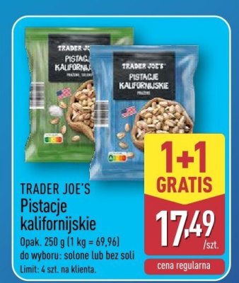 Pistacje kalifornijskie solone promocja w Aldi