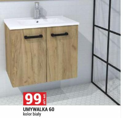 Umywalka 60 kolor biały promocja w Merkury Market