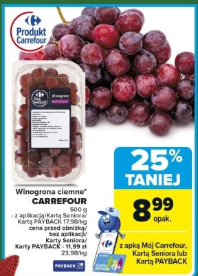 Winogrona promocja w Carrefour