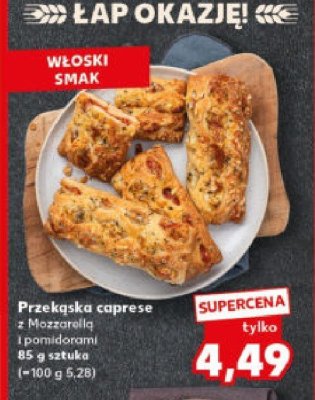 Przekąska caprese z Mozzarellą i pomidorami 85g  promocja w Kaufland
