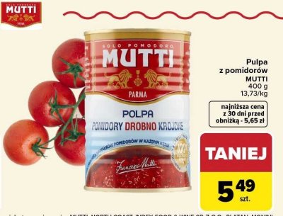 Pulpa z pomidorów 400 g promocja w Carrefour Market