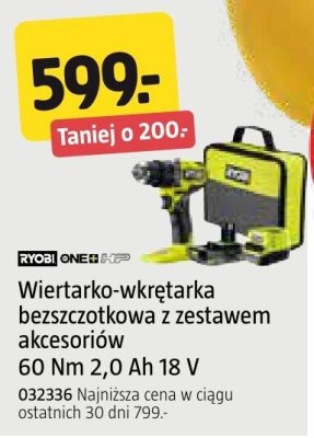 Wiertarko-wkrętarka bezszczotkowa z zestawem akcesoriów 60 Nm 2,0 Ah 18 V promocja w Jula