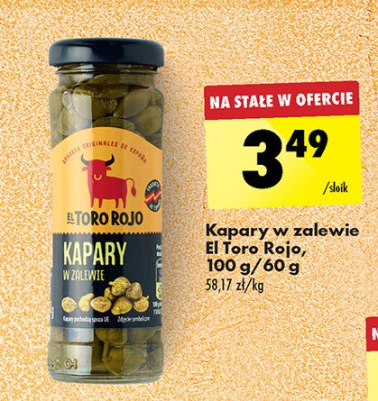 Kapary El toro rojo promocja