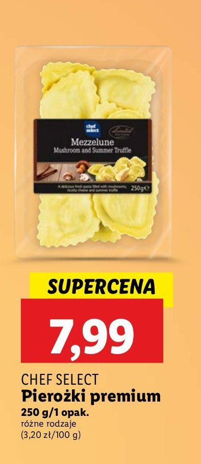 Pierożki grzyby i trufle Chef select promocja