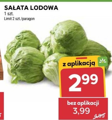 Sałata lodowa promocja w Stokrotka