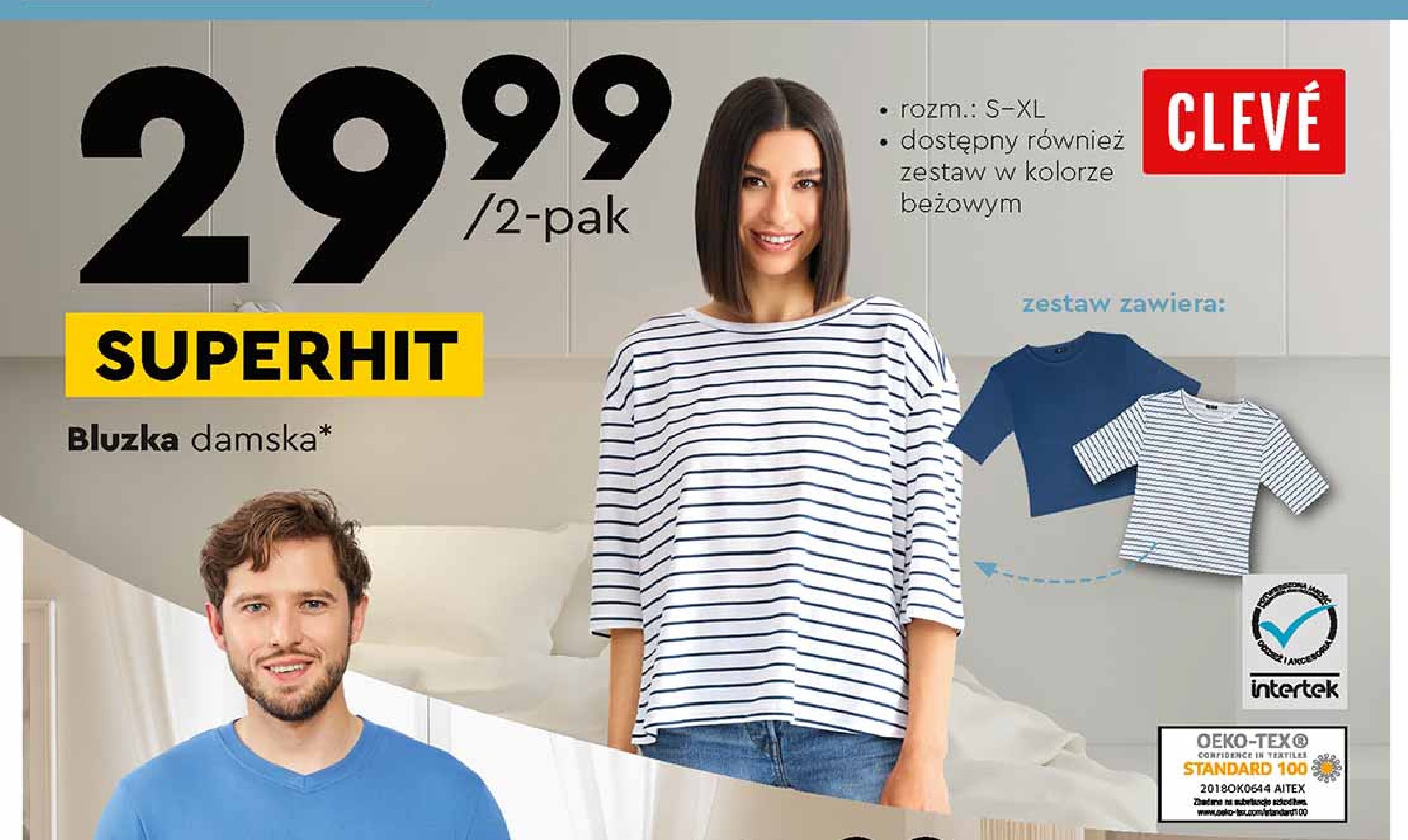 Bluzka damska s-xl Cleve promocja