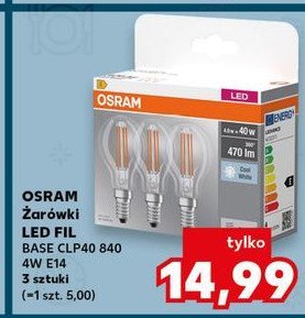 Żarówka led filament 40w e14 Osram promocja