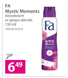 Dezodorant Fa mystic moments promocje