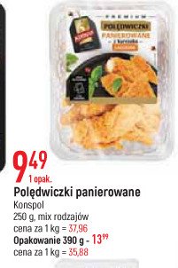 Polędwiczki panierowane z kurczaka łagodne Konspol promocja