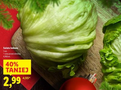 Sałata lodowa promocja w Lidl