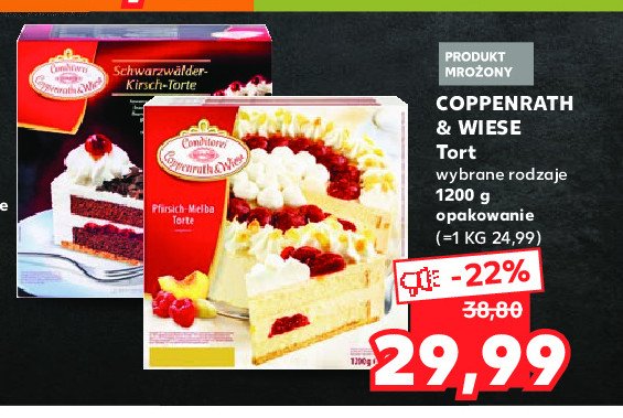 Tort z brzoskwinią Coppenrath & wiese promocja