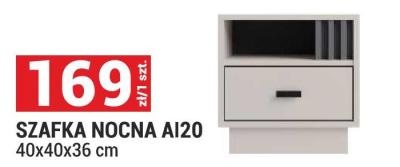 Szafka nocna AI20 40x40x36 cm promocja w Merkury Market
