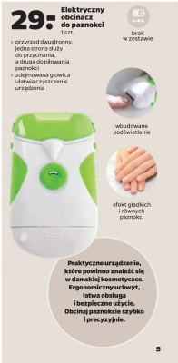 Elektryczny obcinacz do paznokci promocja