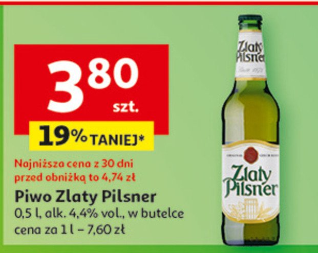 Piwo Zlaty pilsner promocja w Auchan