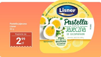 Pastella pasta jajeczna ze szczypiorkiem Lisner promocja w Dino