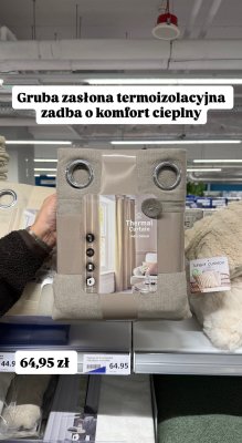 Zasłona termoizolacyjna 140x260 cm promocja w Action