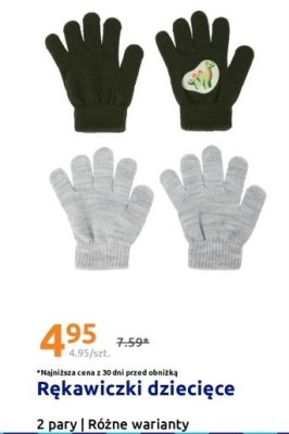 Rękawiczki dziecięce 2 pary, różne warianty promocja w Action