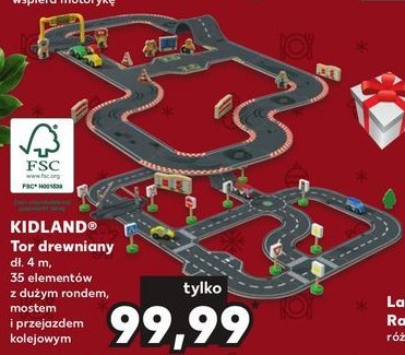 Tor drewniany 4 m Kidland promocja
