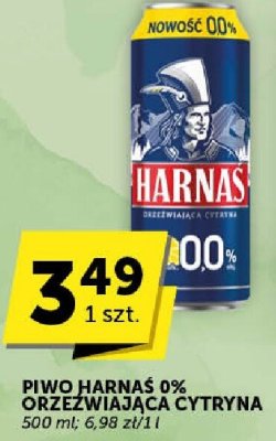 Piwo Harnaś 0% Orzeźwiająca Cytryna promocja w ABC
