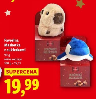 Maskotka z cukierkami Favorina Maskotka z cukierkami promocja w Lidl