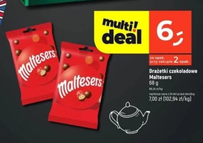 Drażetki czekoladowe Maltesers 68 g promocja w Dealz