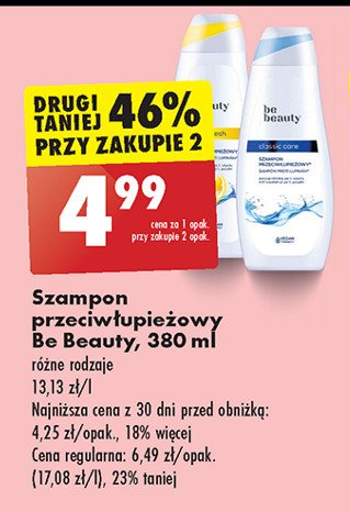 Szampon przeciwłupieżowy citrus fresh Be beauty Be beauty care promocja