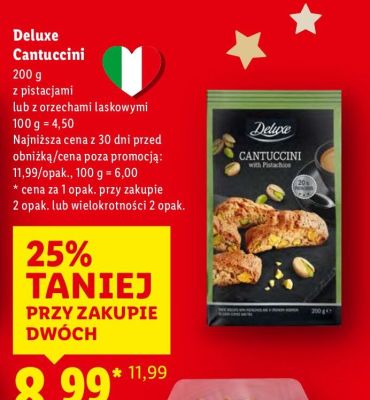 Cantuccini z pistacjami  promocja w Lidl