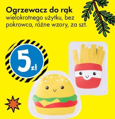 Ogrzewacz do rąk wielokrotnego użytku, bez pokrowca, różne wzory promocja w Tedi
