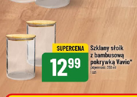 Słoik z bambusową przykrywką 350 ml Vavio promocja w POLOmarket