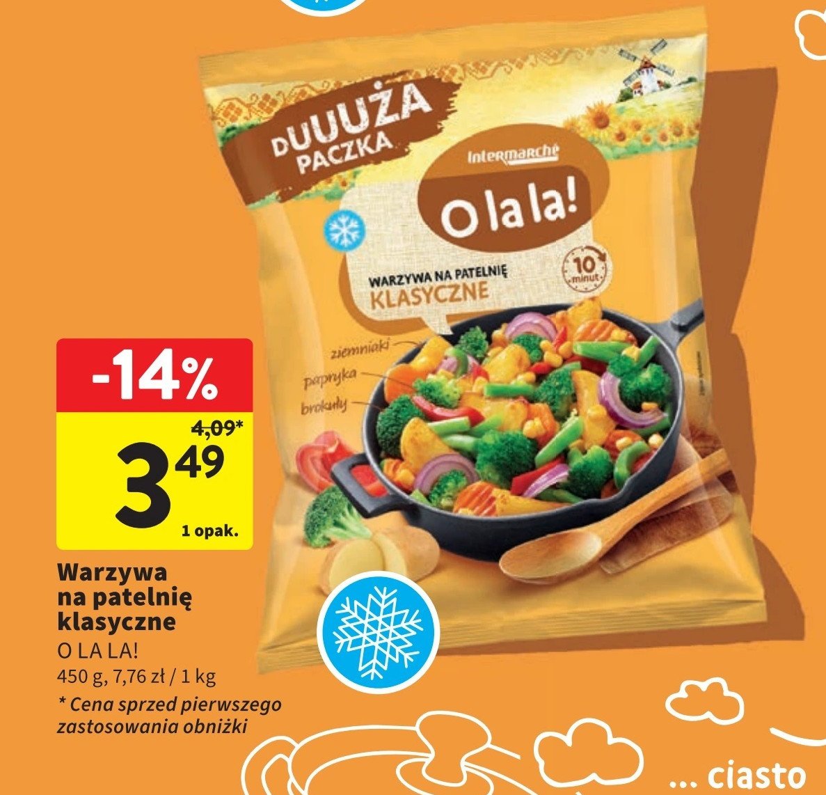 Warzywa na patelnie klasyczne O la la! promocja w Intermarche