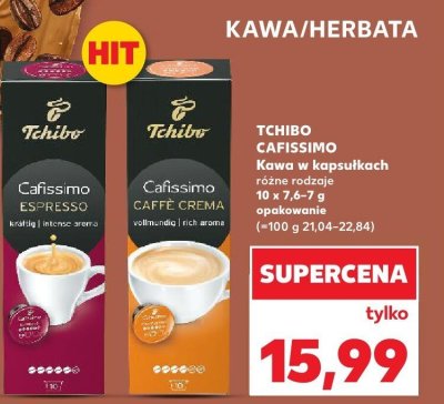 Kawa w kapsułkach różne rodzaje Cafissimo promocja w Kaufland