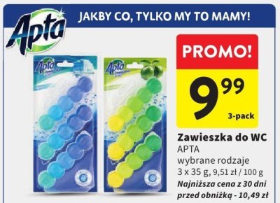 Zawieszka do WC APTA wybrane rodzaje promocja w Intermarche