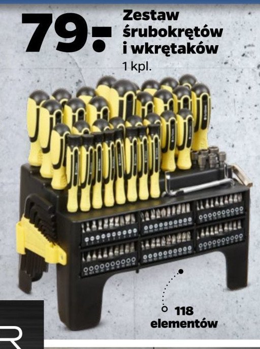 Zestaw śrubokrętów i wkrętaków Techliner promocja w Netto