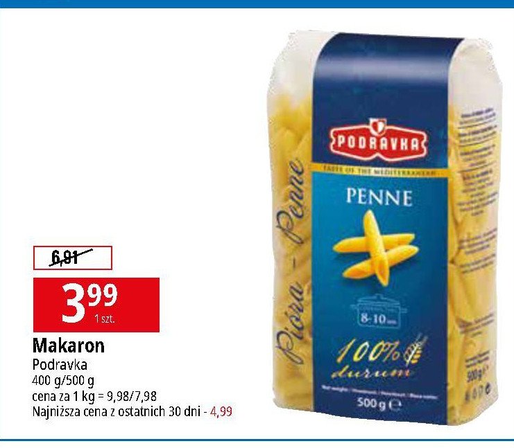 Makaron penne Podravka promocja