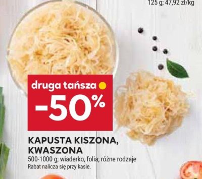 Kapusta kiszona, kwaszona promocja w Stokrotka
