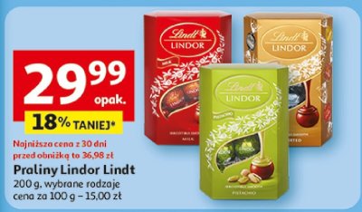 Praliny Lindor Lindt promocja w Auchan