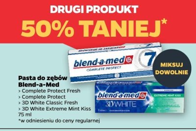Pasta do zębów, różne rodzaje DRUGA -50% promocja w Netto