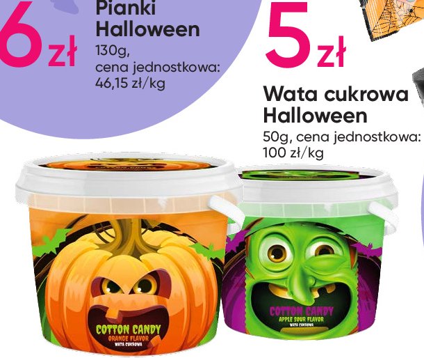 Wata cukrowa halloween promocja