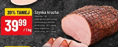 Szynka krucha  promocja w POLOmarket