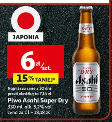 Piwo Asahi Super Dry promocja w Auchan