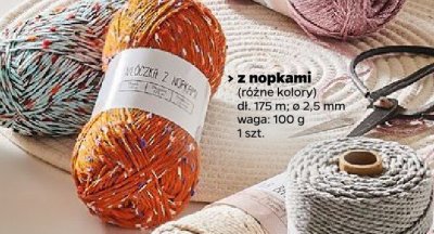 Włóczka z nopkami (różne kolory) promocja w Netto
