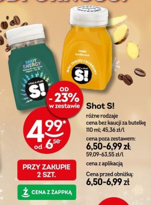 Shot S! różne rodzaje promocja w Żabka