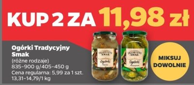 Ogórki, różne rodzaje x2 promocja w Netto
