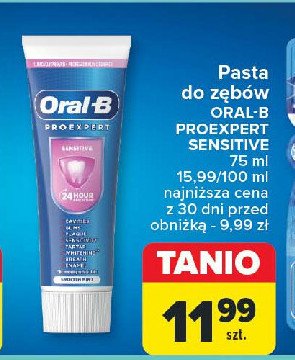 Pasta do zębów sensitive Oral-b pro-expert promocja w Carrefour Market