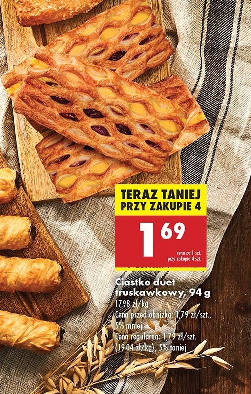 Ciastko duet truskawkowy promocja