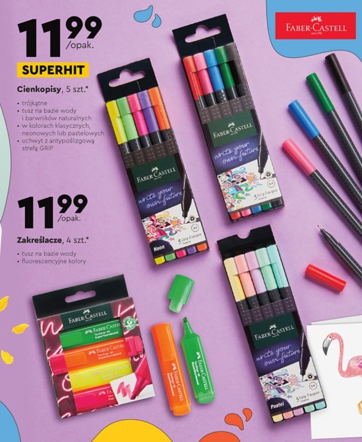 Cienkopisy Faber-castell promocja