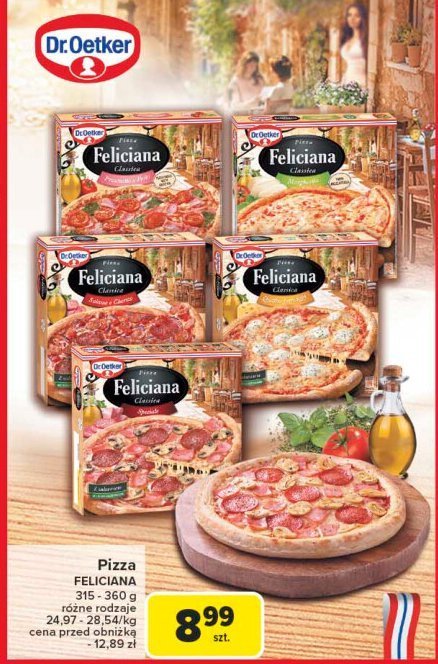 Pizza prosciutto e pesto Dr. oetker feliciana promocja w Carrefour