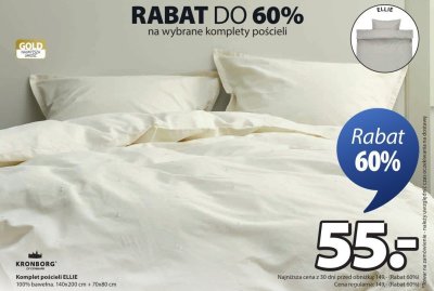 Komplet pościeli ELLIE 140x200 cm + 70x80 cm promocja w Jysk