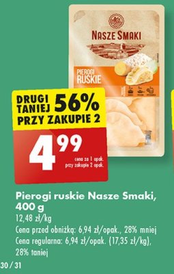 Pierogi ruskie Nasze smaki (Biedronka) promocja