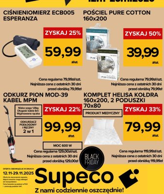 Komplet Helisa kołdra 160x200, 2 poduszki 70x80 promocja w Supeco